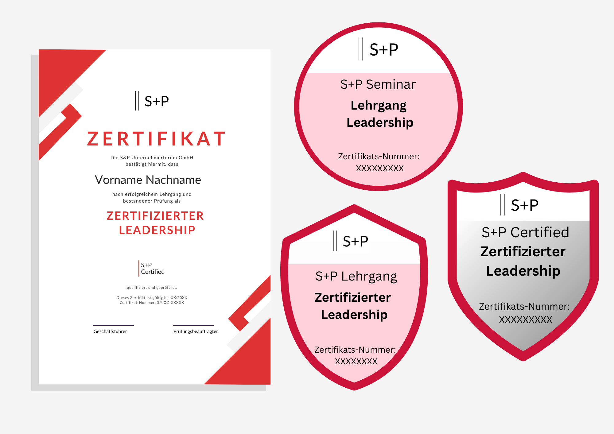Führungstechniken Seminare, Schulungen & Lehrgänge 2026 mit Zertifikat digitales S+P Badge & Zertifikat Leadership Führungstechniken