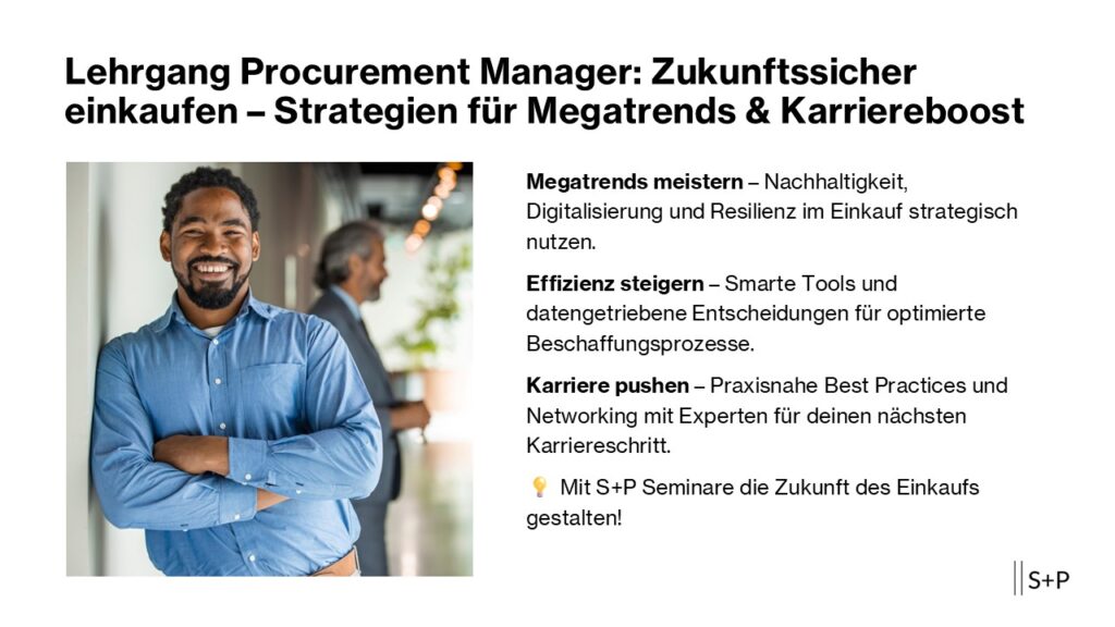 Lehrgang Procurement Manager: Strategien Optimieren Lehrgang Procurement Manager